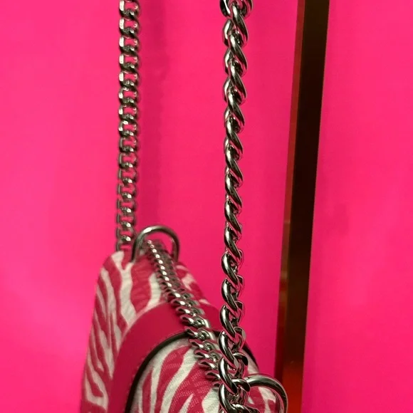 Michael Kors Pink Zebra Crossbody Bag - Picture 4 of 16